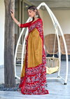 Tew Soft Pure Cotton Printed Fancy Saree Wholesale Clothing Distributors In India